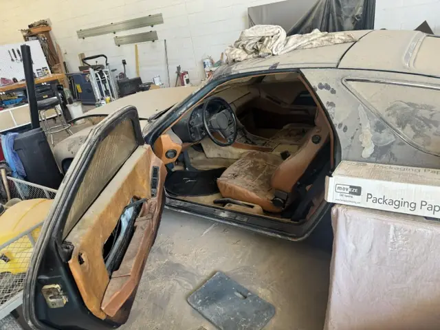 Driver's side cabin, as found