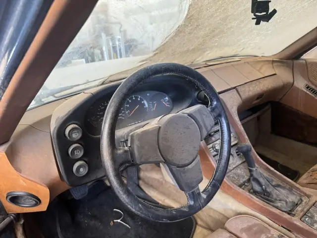 Dash and steering wheel, as found