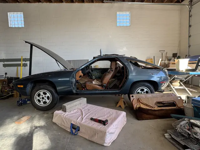Shop view during door work