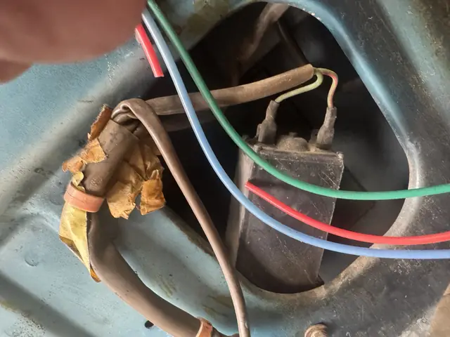 Driver's door: speaker cavity and window-regulator wires