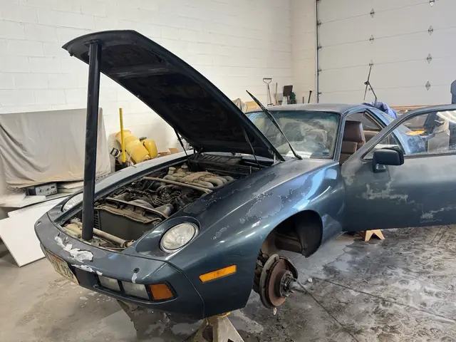 Front three-quarter, hood open