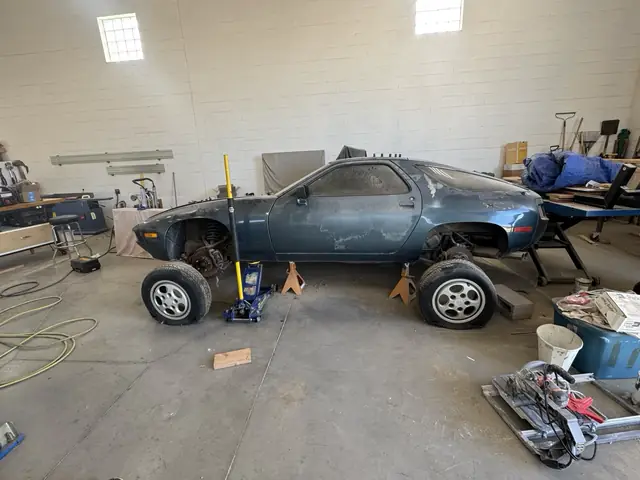 Wheels off, on jack stands